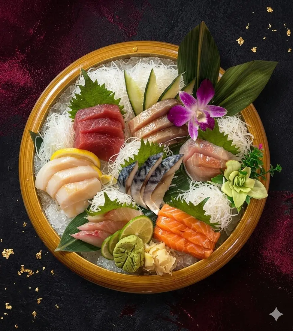 A fresh sashimi bowl